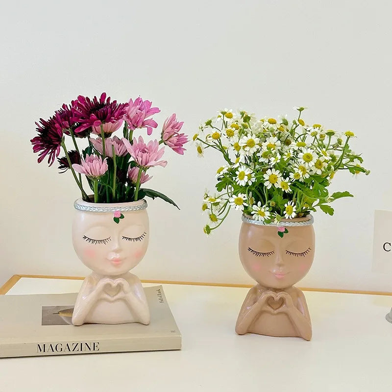 Blush Figurine Planter & Vase