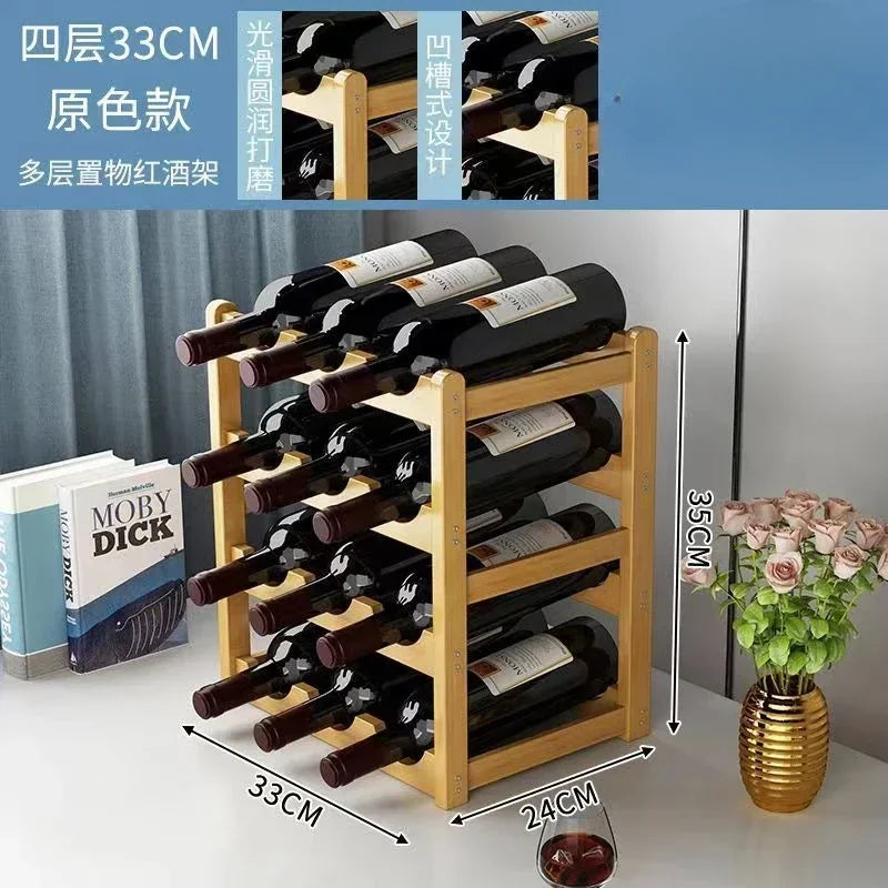 Wine Display Rack for Table or Cabinet Top