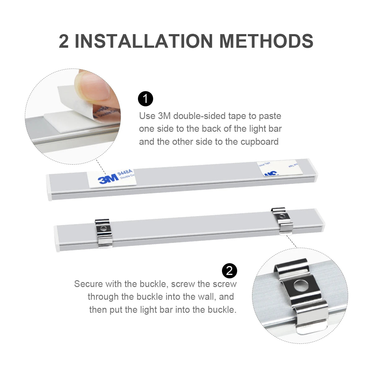 LED Under Cabinet Motion Sensor Aluminum Bar Light
