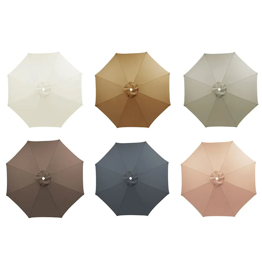 10ft Patio Umbrella Replacement Canopy – 6‑Rib UV‑Resistant Outdoor Cover