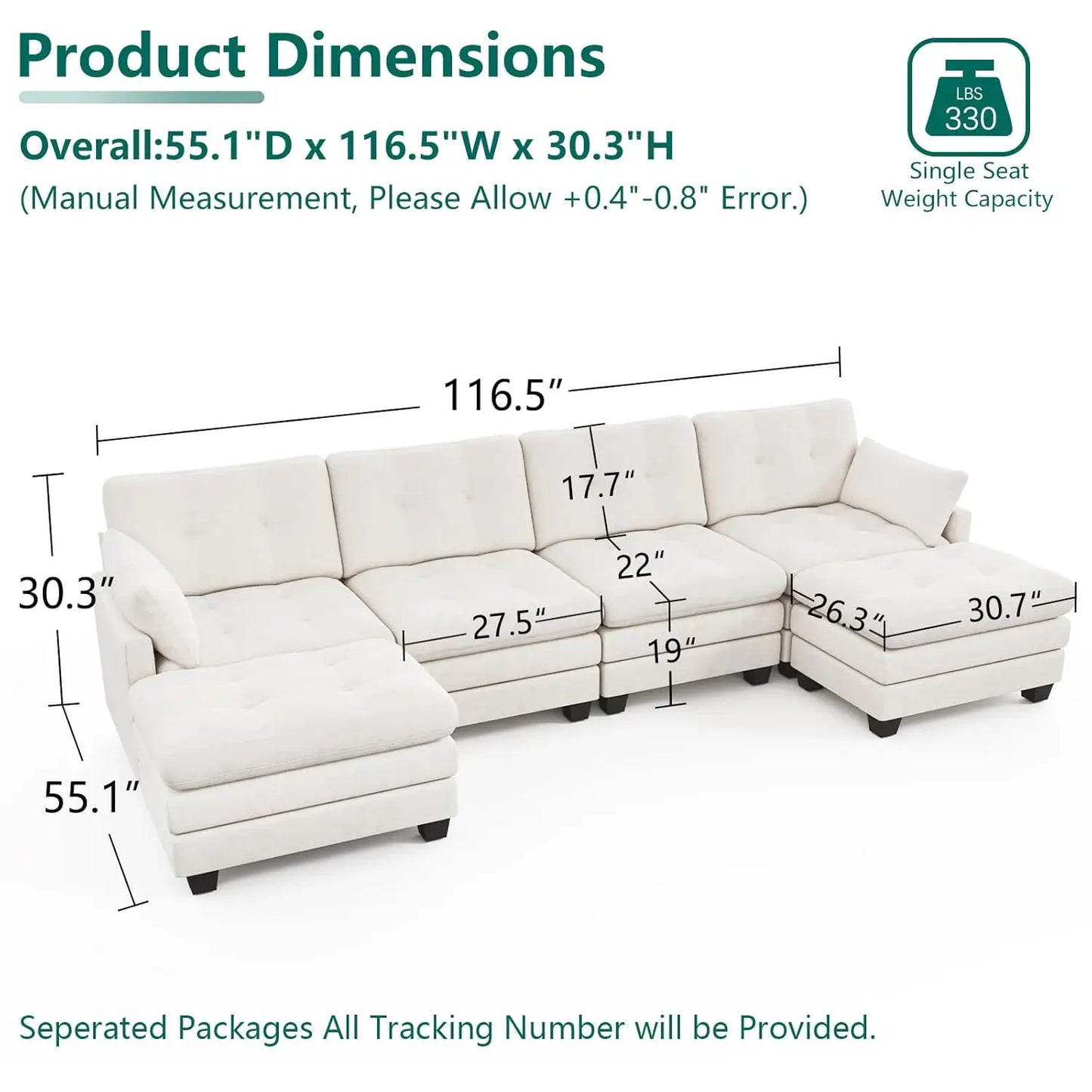U Shaped Sectional Sofa