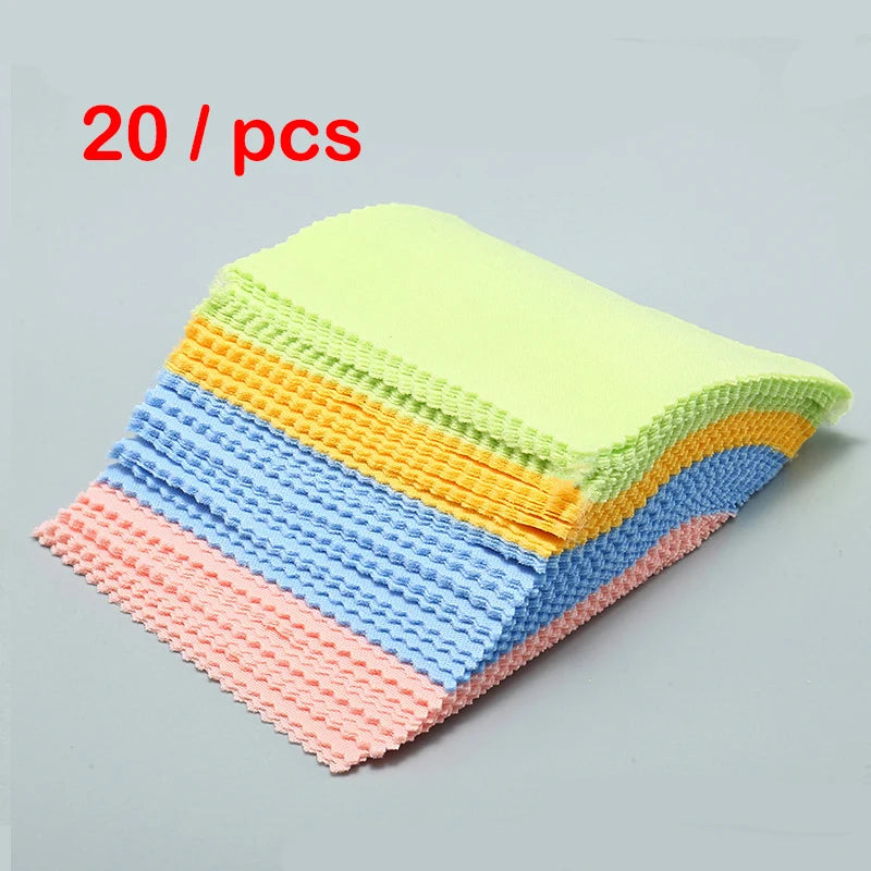 20‑Pack Multicolored Microfiber Cleaning Cloths – Soft, Lint‑Free, Reusable Towels for Home, Kitchen & Car