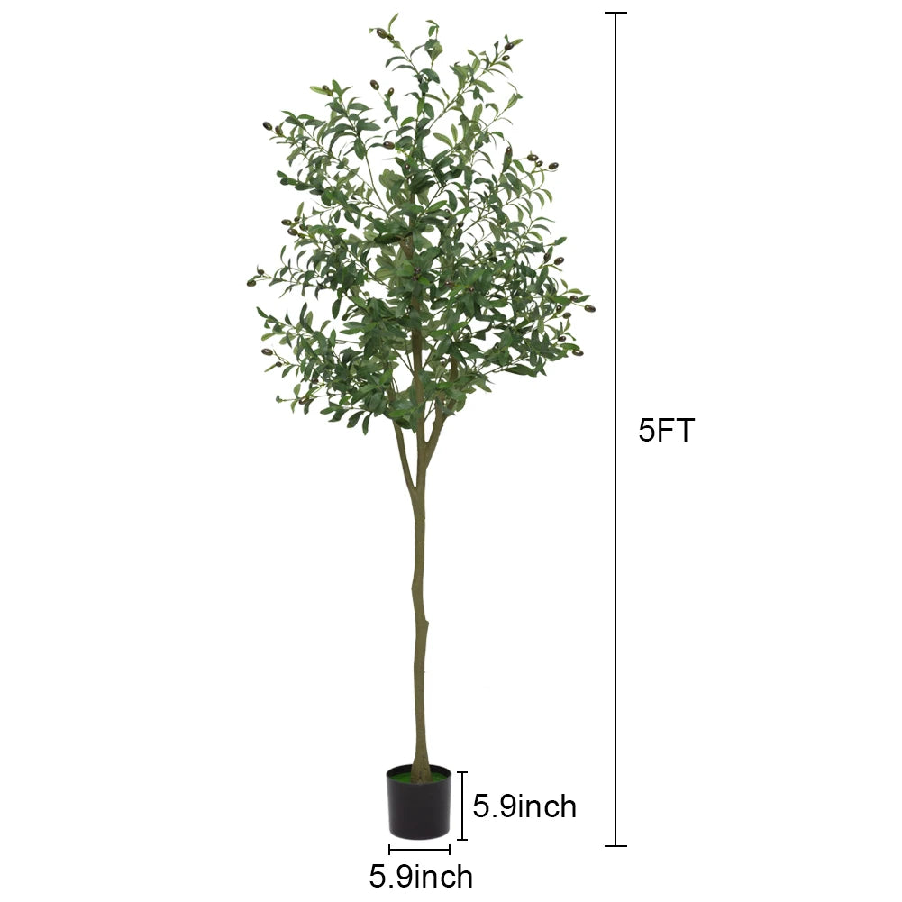 Realistic Artificial Olive Tree – UV‑Resistant Faux Plant for Home & Office Décor