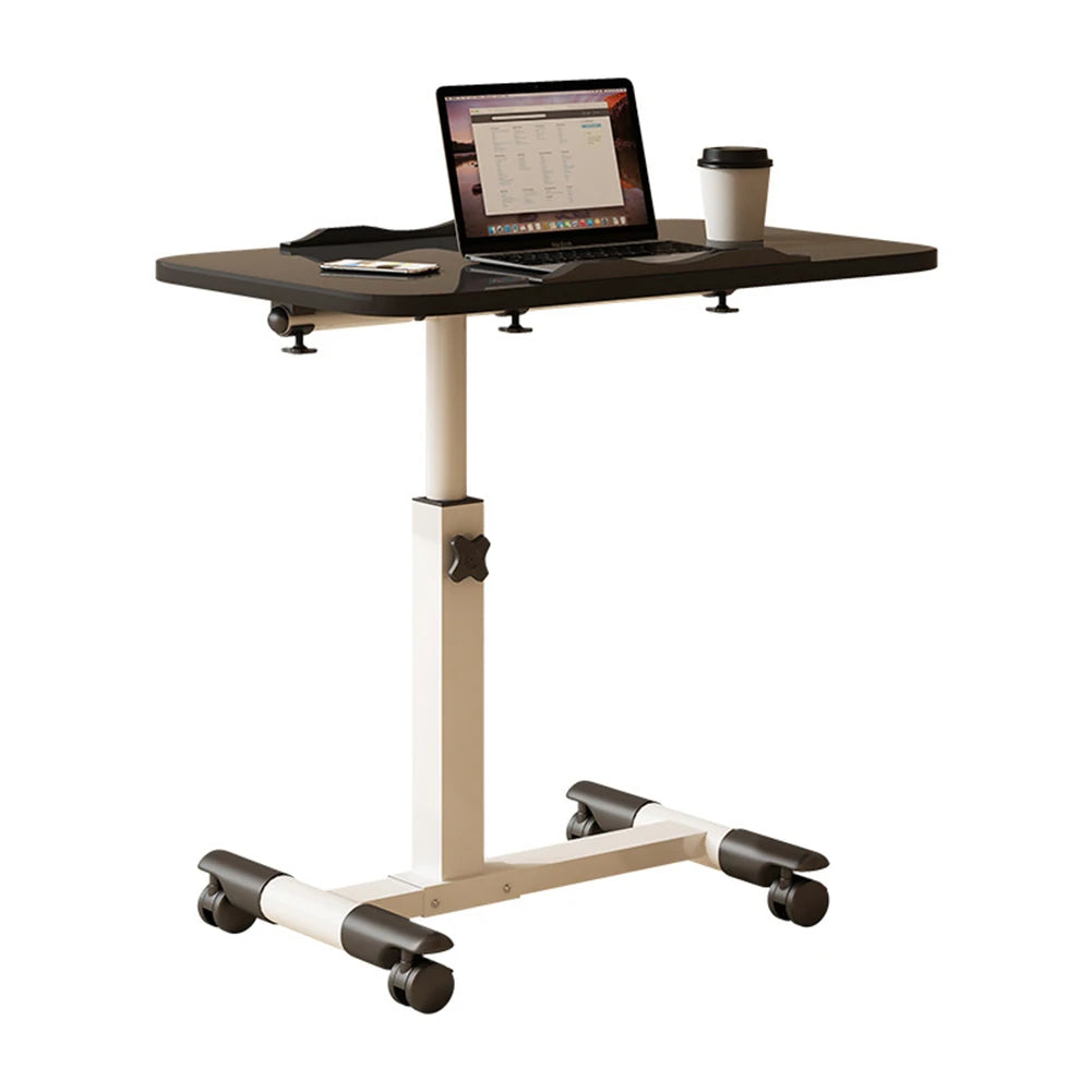 Adjustable Overbed Table with Wheels – Height‑Adjustable Bedside Desk with Tilting Desktop