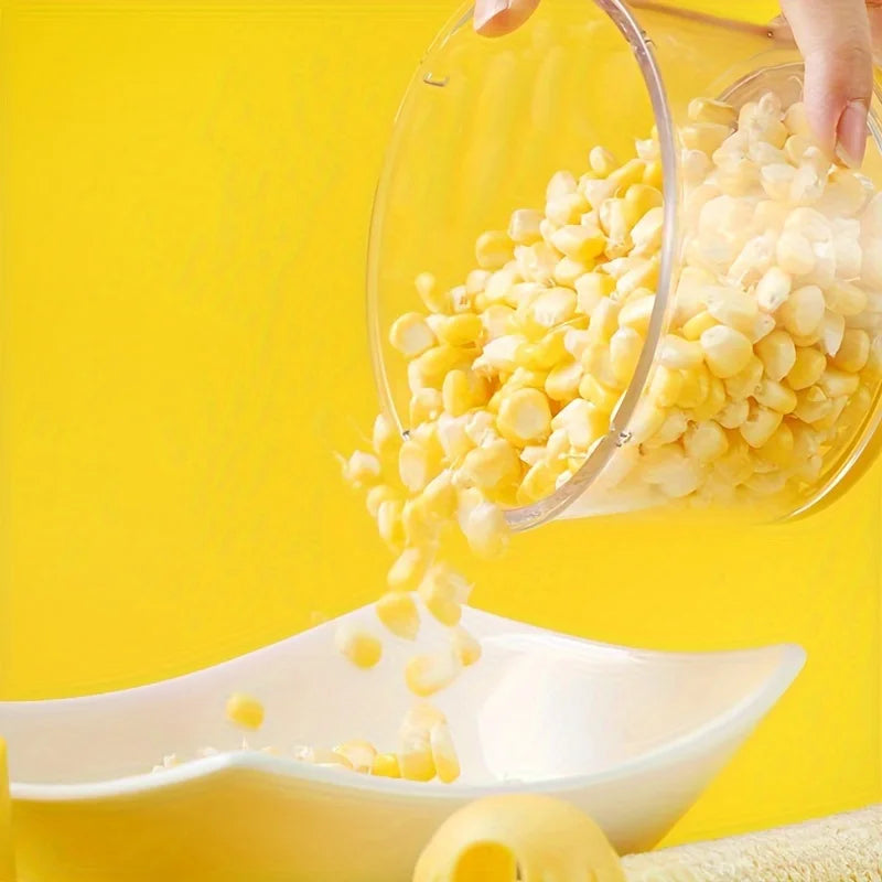 4-in-1 Stainless Steel Corn Remover Multi-Function Corn Sheller Kitchen Gadget Small Tool for Efficient Cooking