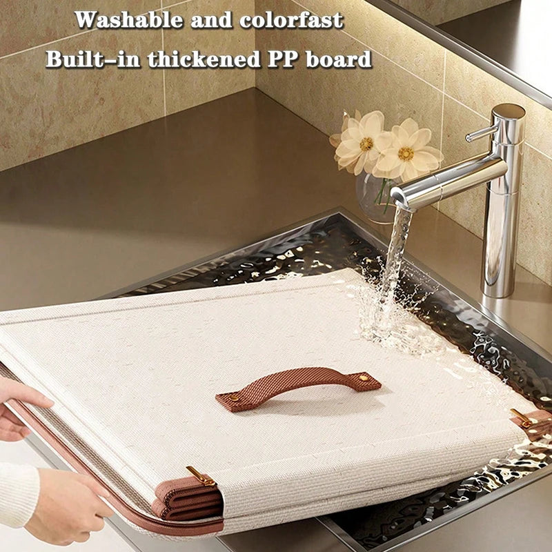 Closet Organizer Container with Handle and Zipper Close, Washable