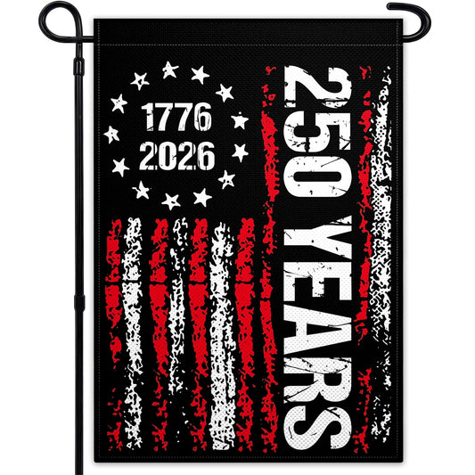 250 Years America Garden Flag Double Sided 250th Anniversary Welcome Flag Patriotic Yard Flag - Celebrate with this Patriotic