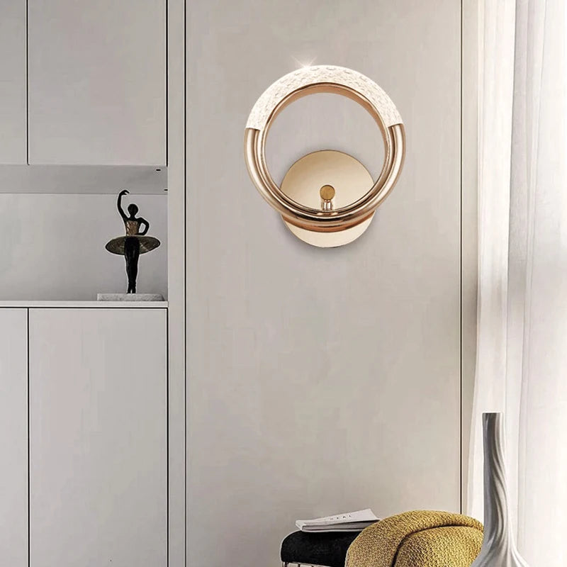 LED Nordic Luxury Decor Wall Sconce, Acrylic Lampshade