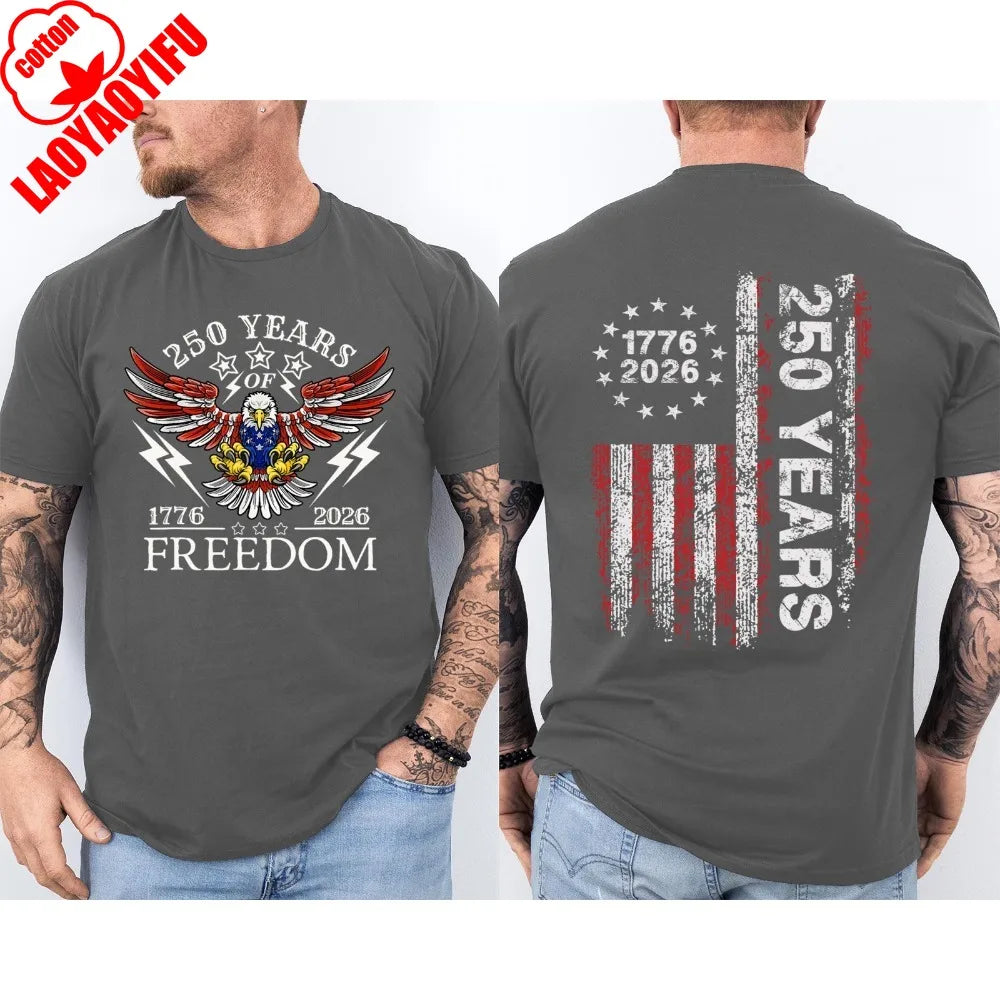 America 250th Years Anniversary Unisex  T Shirt - 2 Sided