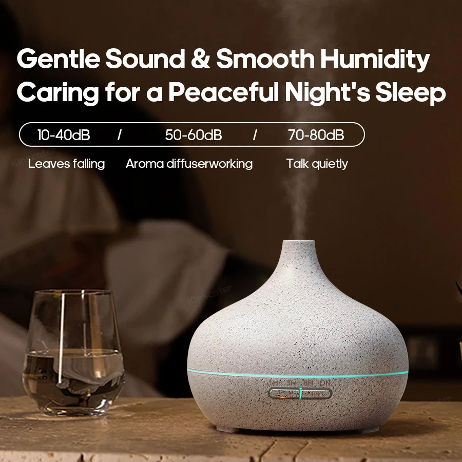 Wood Grain Aromatherapy Diffuser, USB Humidifier, Desktop Air Purifier, Aroma Cool Mist Difusor/Essential oil set