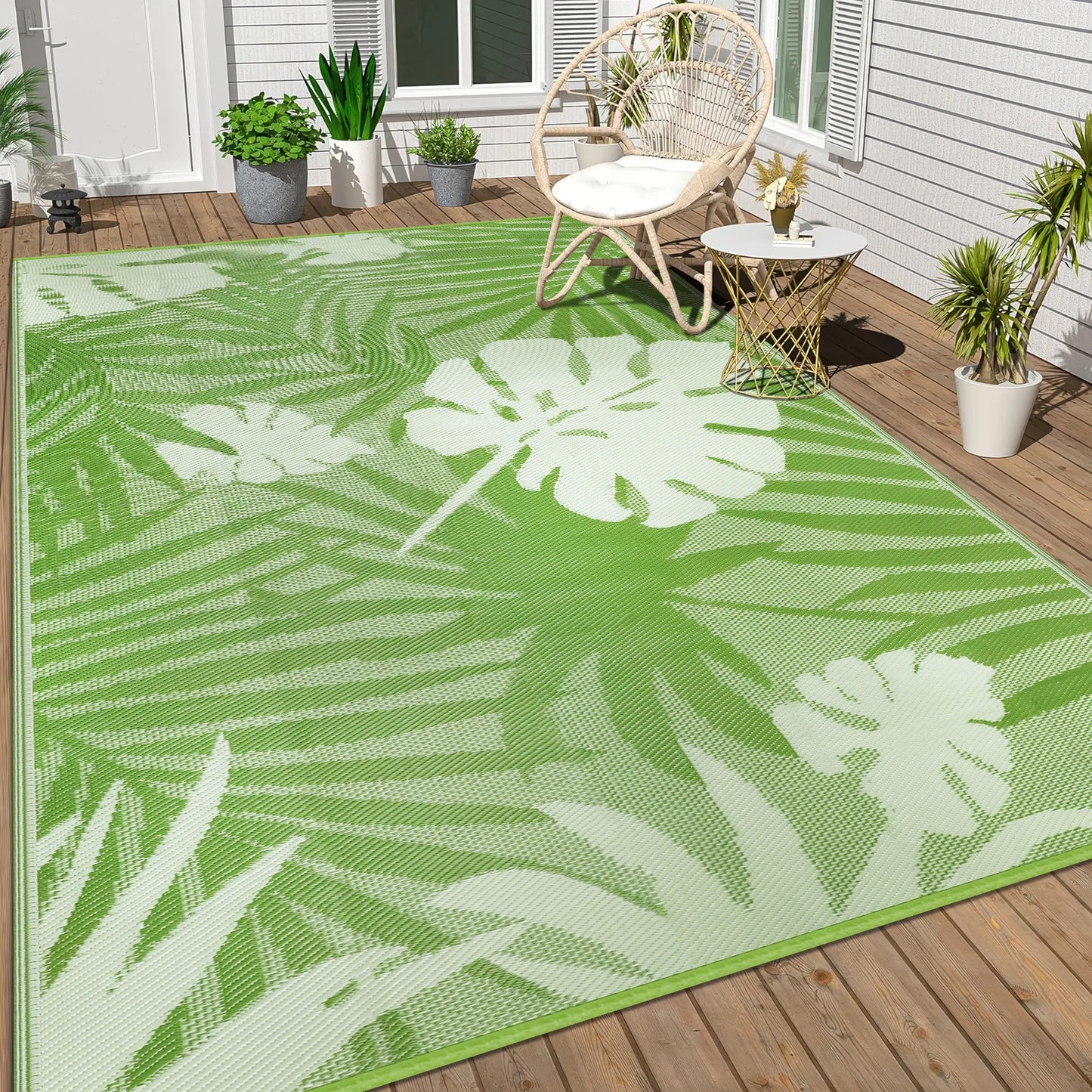 9‘x12' Outdoor Rug Waterproof, for  Indoor/Outdoor