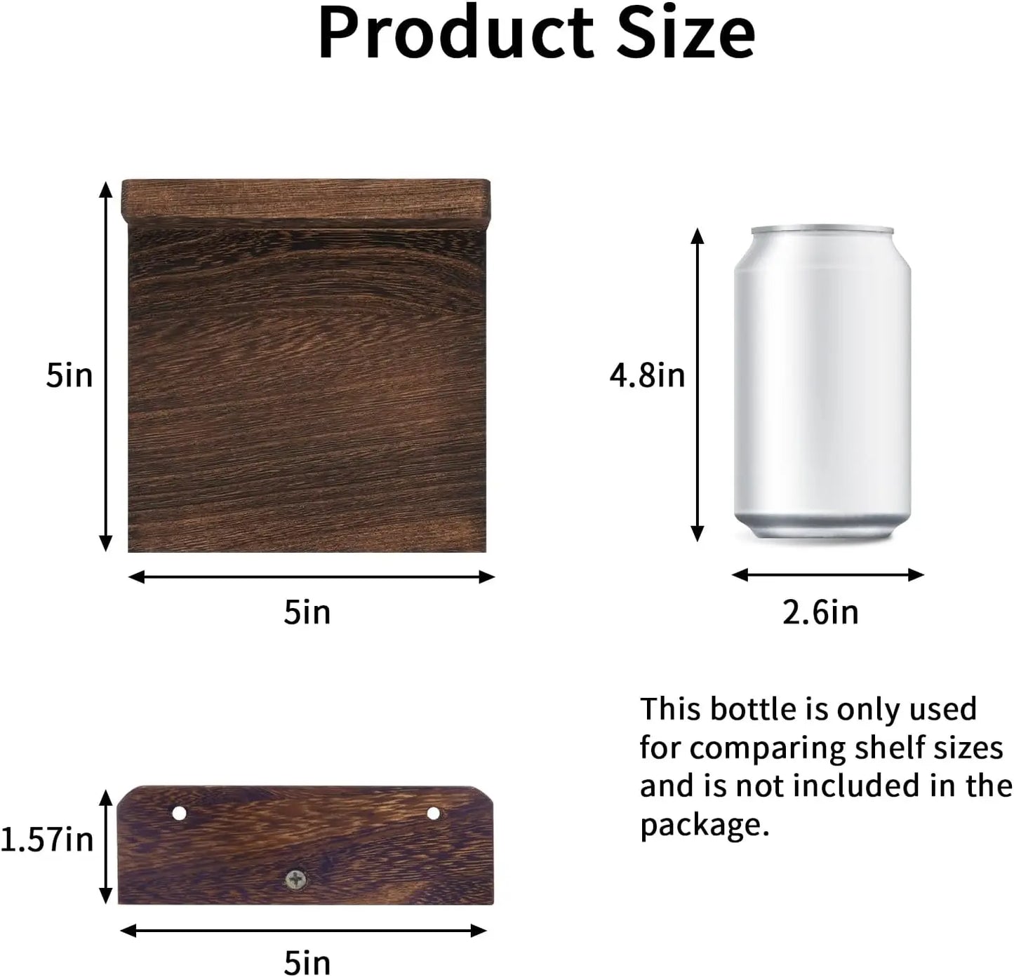Floating Shelves, 5x5 inch- Set of 4
