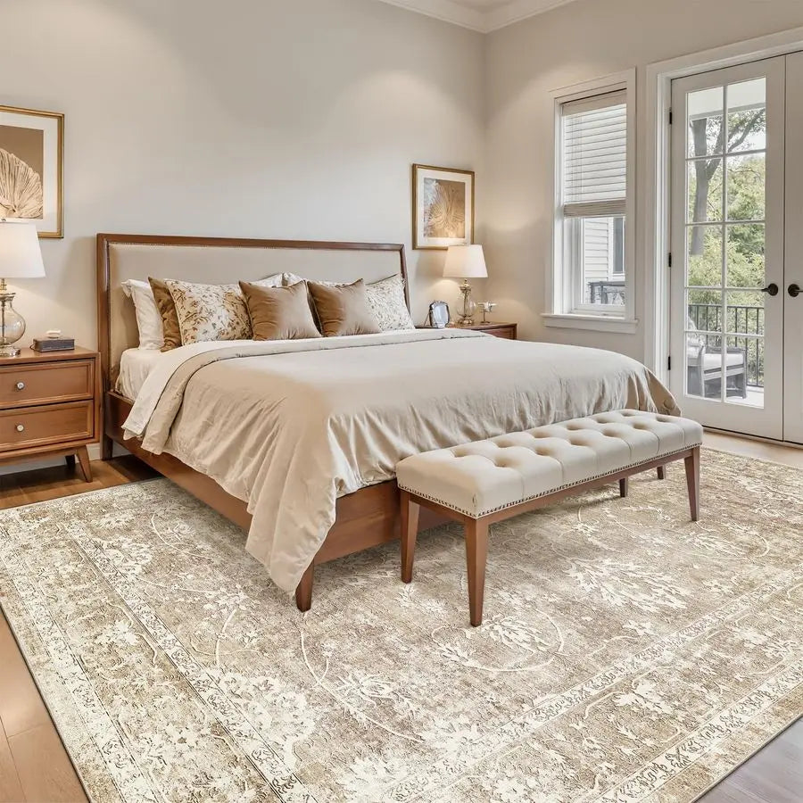 8x10 Area Rug, Machine Washable with NonSlip Backing