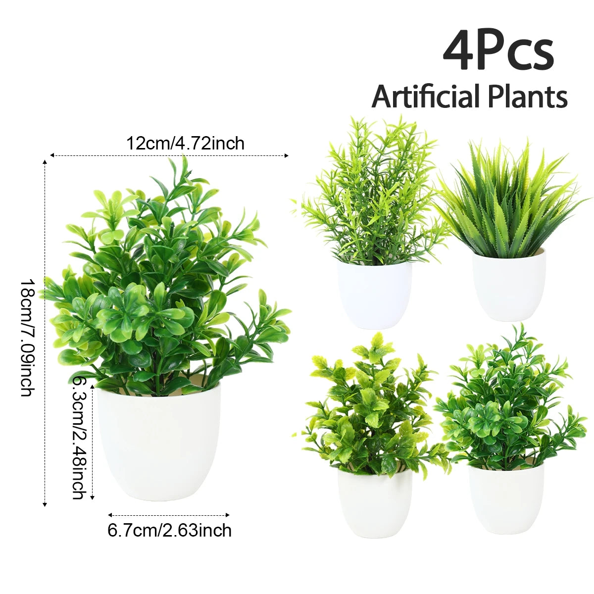 Faux Potted Plants for Tabletop & Events