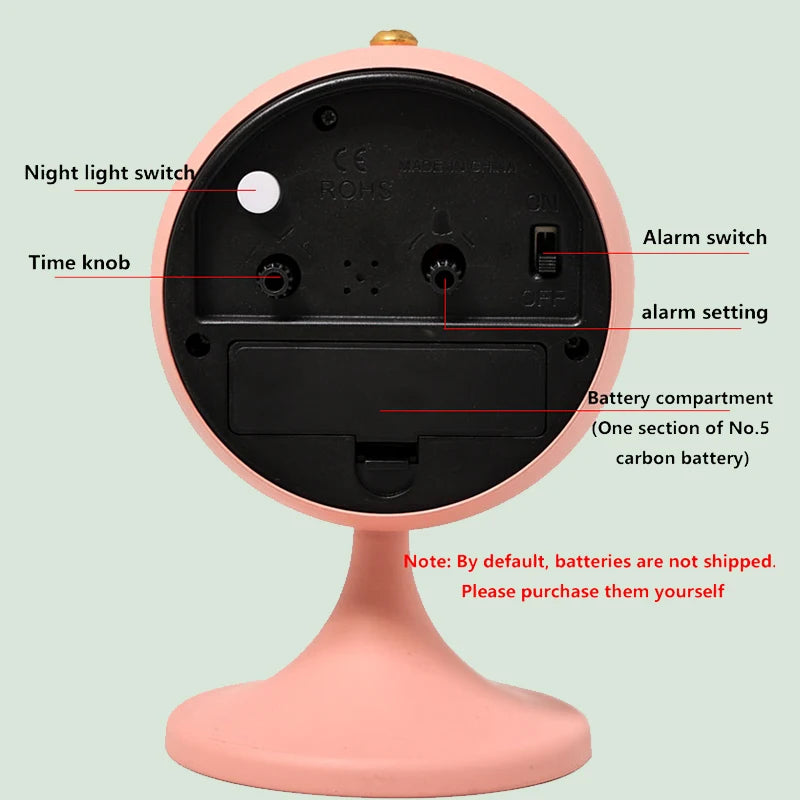 Minimalist Matte Metal Alarm Clock – Luminous Bedside Timepiece