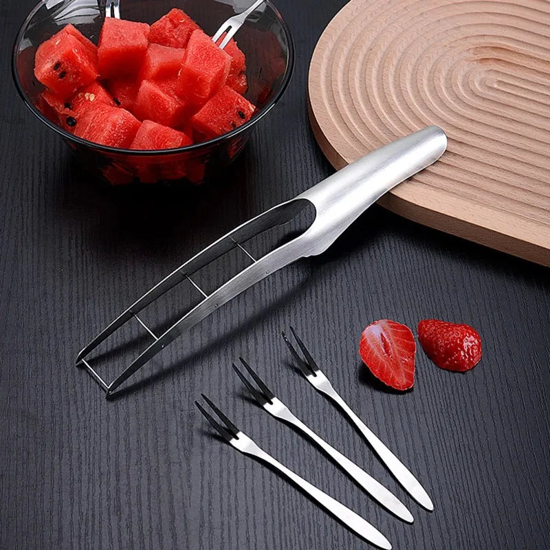 Stainless Steel Watermelon Chopper – Durable Fruit Cutter for Easy Serving at Parties & Family Gatherings