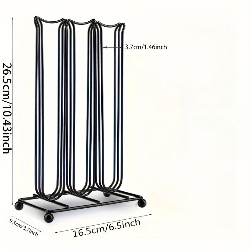 Iron Coffee Capsule Holder for 42 Nespresso Pods - Space Saving, Creatively Assembled Coffee Capsule Holder for Kitchen