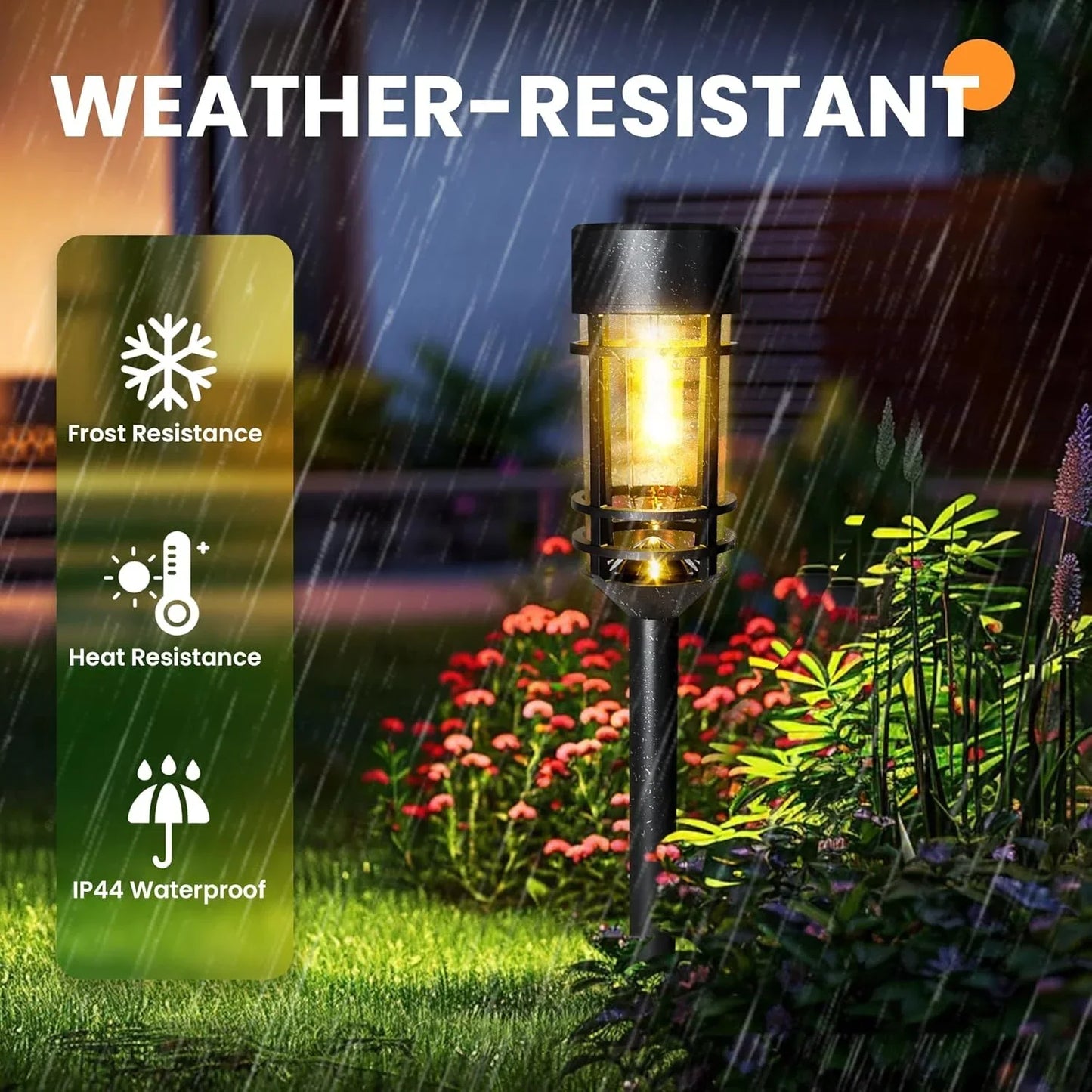 4 Sets Outdoor Solar Lights, Waterproof