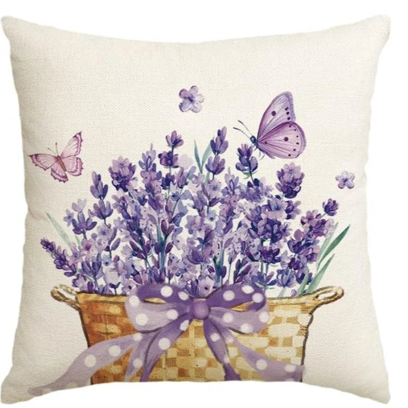 Lavender Home Sweet Home Pillow Covers