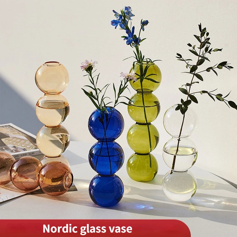 Nordic Glass Terrarium Vase for Plant & Flower Decor