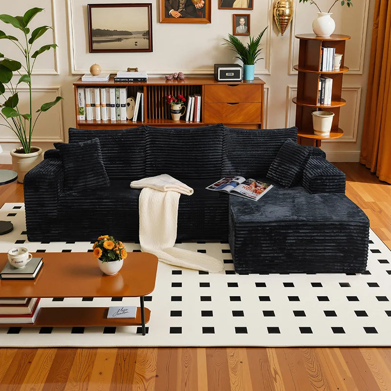 105" L‑Shaped Sofa – Fully Assembled, Ready for Instant Use
