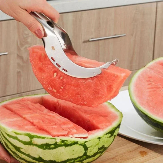 Stainless Steel Watermelon Cutter – Multi‑Function Fruit Slicer, Digger & Salad Tool for Easy Prep