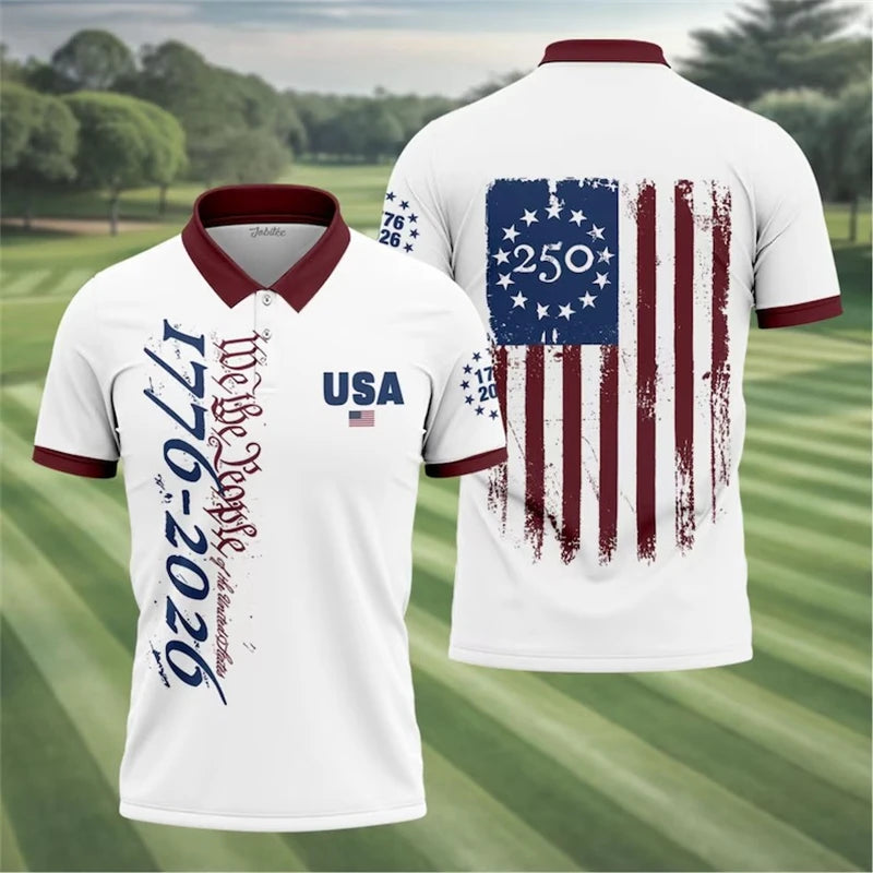USA 250th Anniversary Men's Polo Shirt