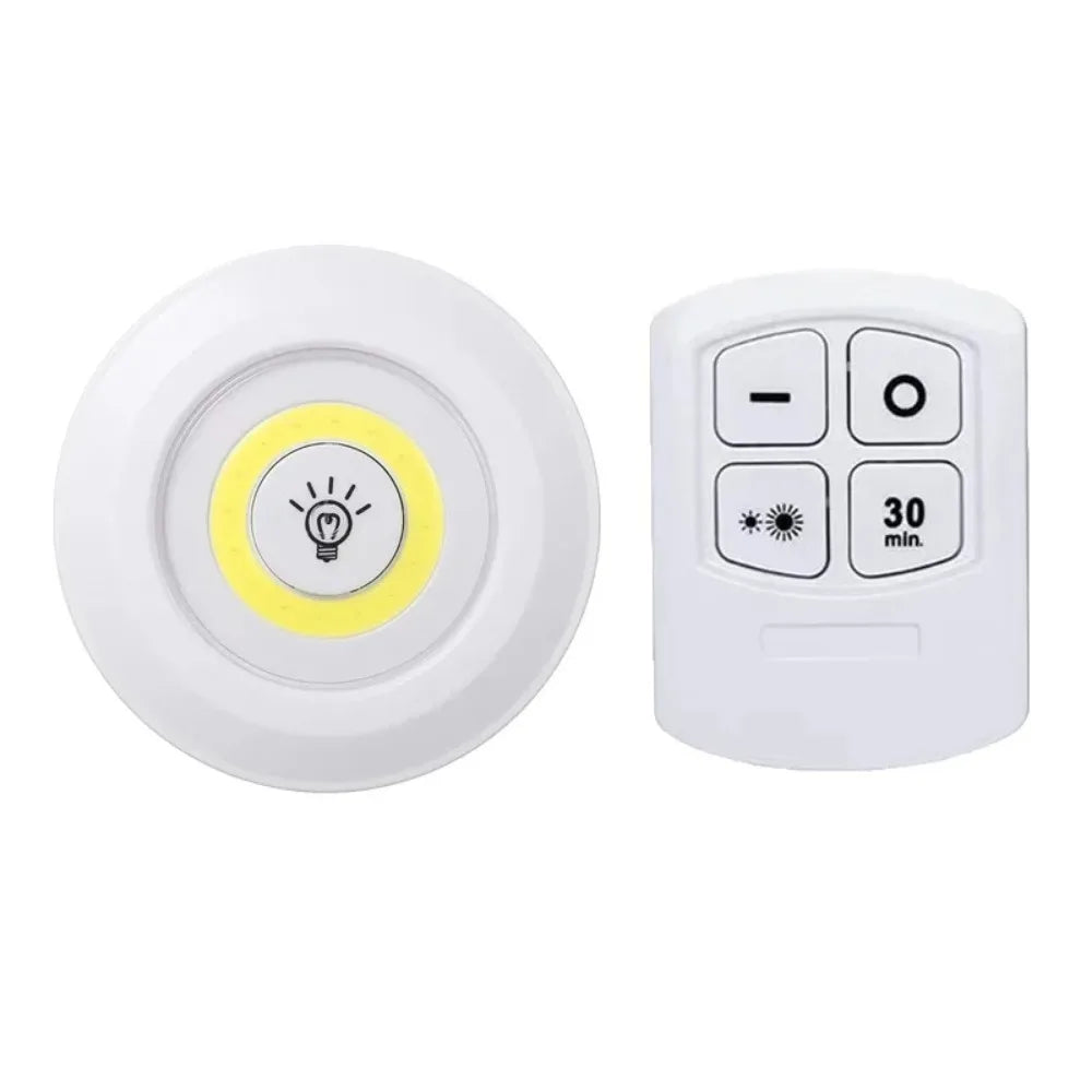 LED Under‑Cabinet Lights with Remote – Battery‑Operated LED's (1–8 Pack)
