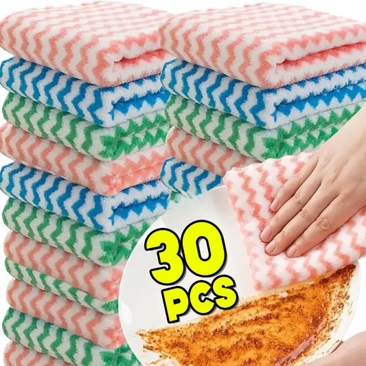 Super Absorbent Dishcloths – 10/40PCS Coral Fleece Cleaning Cloth Set