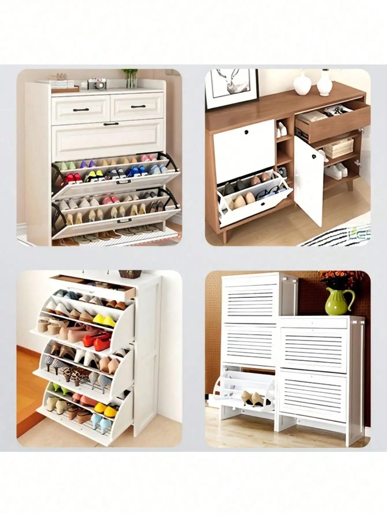High-Capacity 2-Tier Shoe Rack