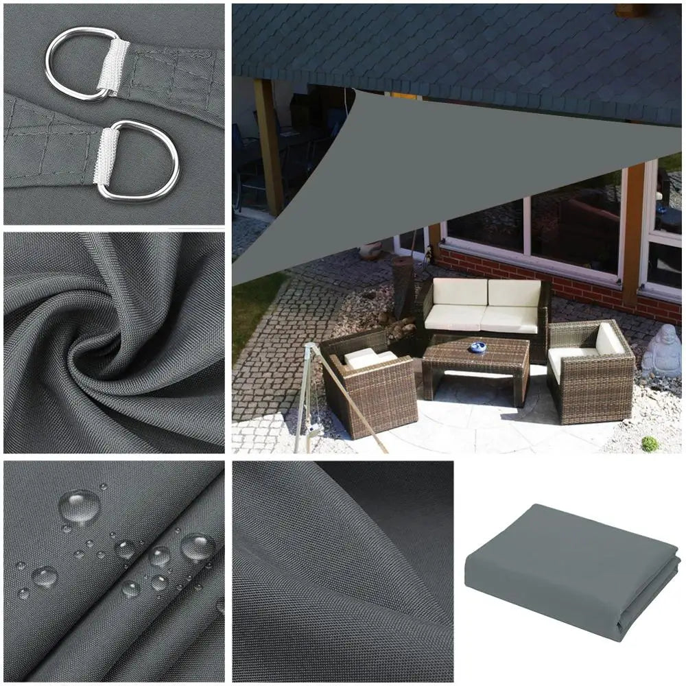 Triangle Sun Shade Sail – Waterproof UV‑Protection Canopy for Patio, Garden, Pool & Backyard